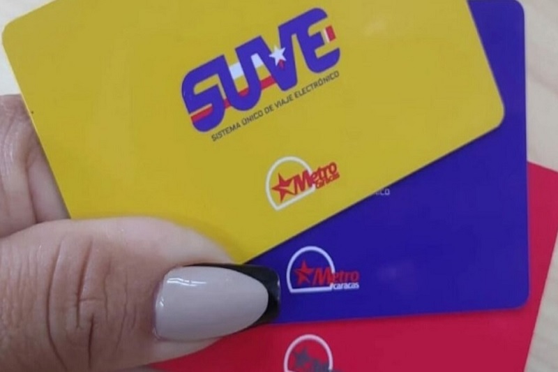 Tarjeta SUVE del Metro de Caracas ya se puede recargar por internet