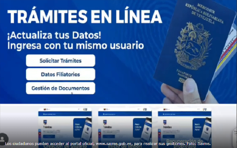 Saime moderniza página web para la simplificación de trámites