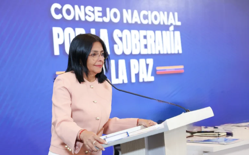 Delcy Rodríguez: "Frente a la agresión, responderemos con fuerza"