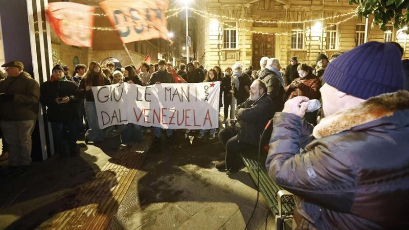 Organizaciones sindicales italianas exigen libertad de Maduro y Flores