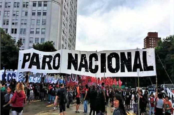 Sindicatos de Argentina convocan a paro nacional este 19 de febrero