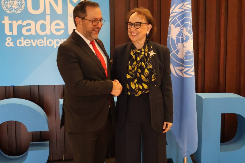 Canciller Yván Gil se reúne con Rebeca Grynspan secretaria de UNCTAD