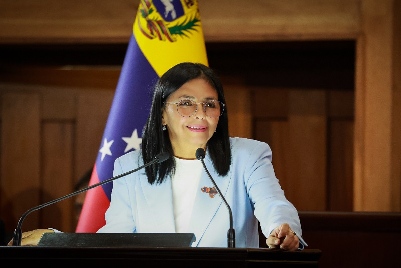 Delcy Rodríguez agradece reconocimiento a su labor por parte de Trump