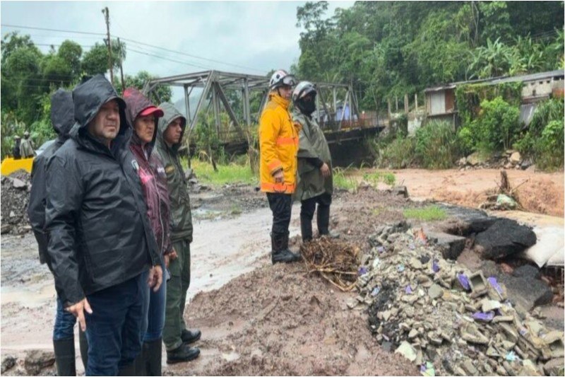 SNGR despliega equipos de atención por intensas lluvias en Táchira